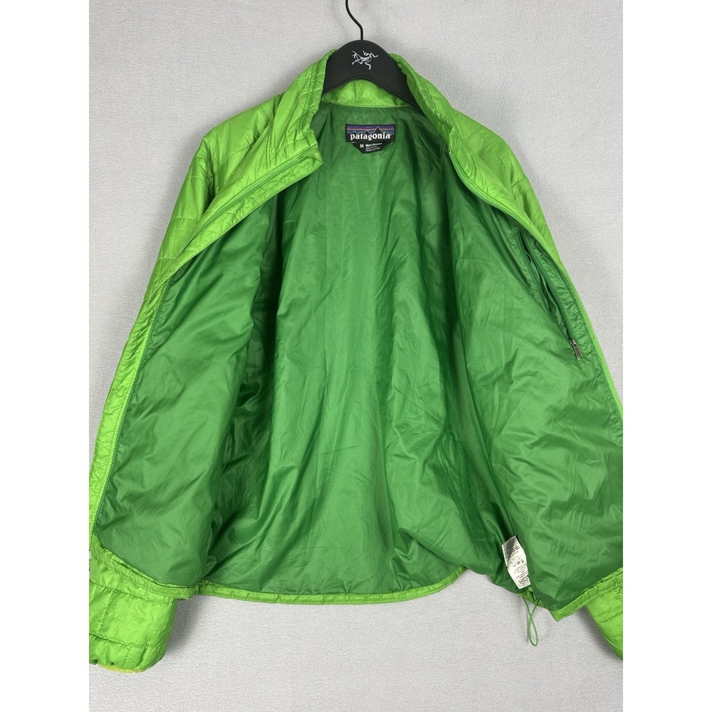 Patagonia Nano Puff Full Zip Up Mens Medium Green Quilted Hiking Jacket Utility - Picture 6 of 14